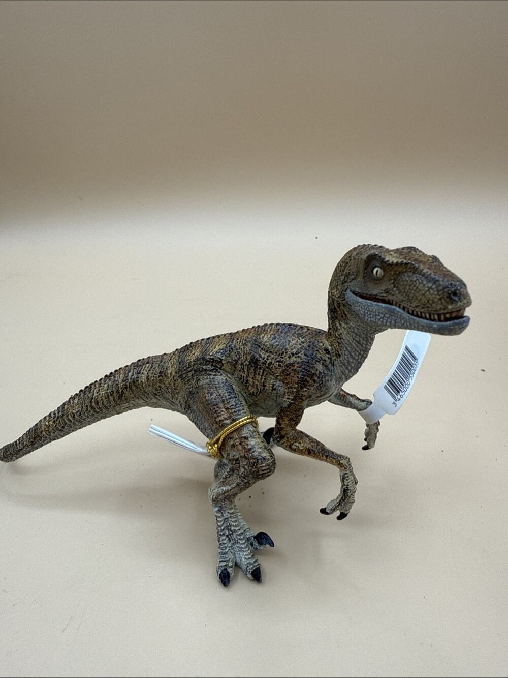 Papo Velociraptor Dinosaur Figure Rare Variant Prehistoric Collectible